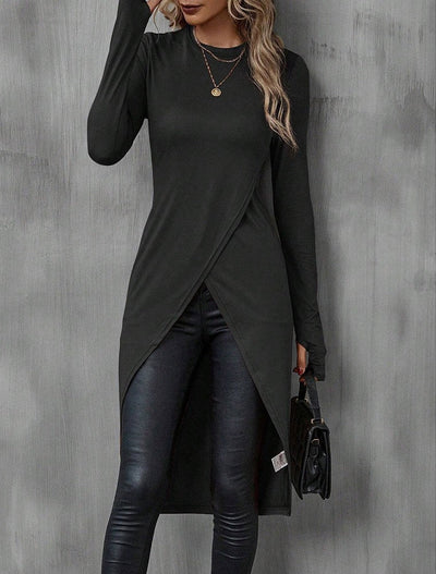 Laila | Stylish Long Top with Asymmetrical Cut 