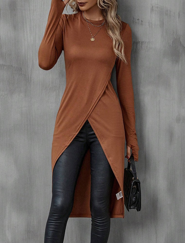 Laila | Stylish Long Top with Asymmetrical Cut 