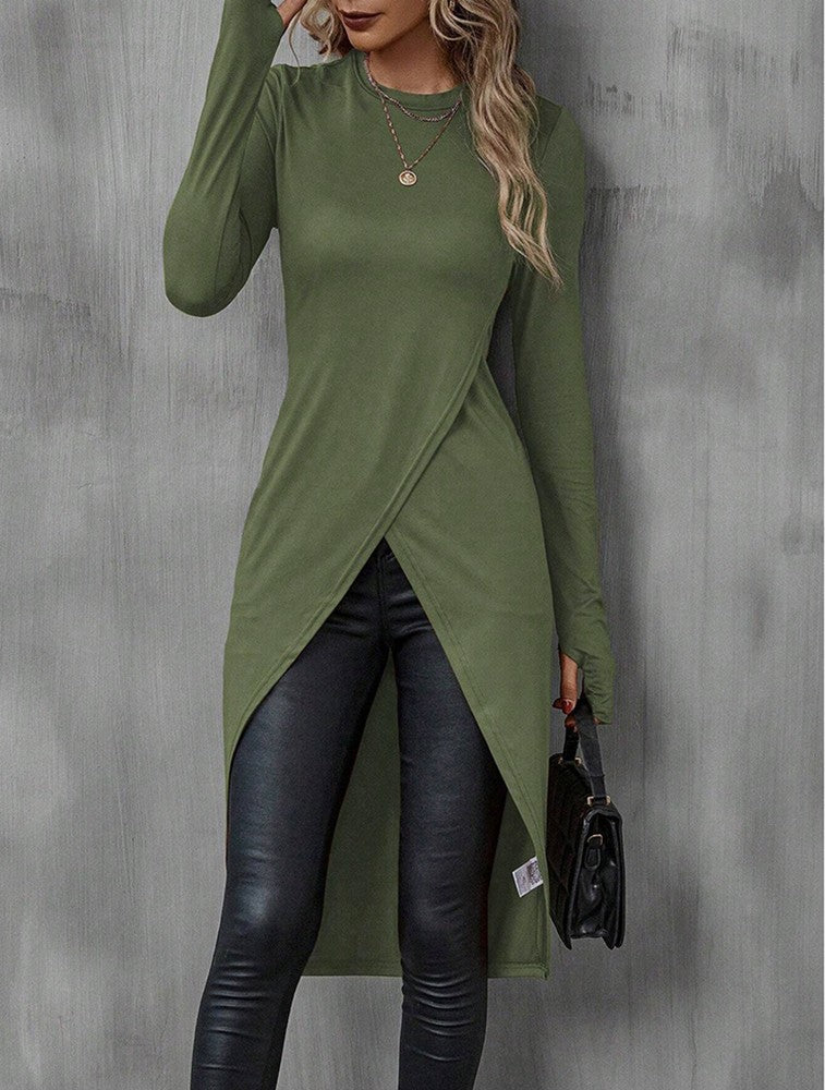 Laila | Stylish Long Top with Asymmetrical Cut 