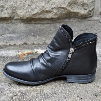 Lakelyn - Elegant Zipper Ankle Boots for Women