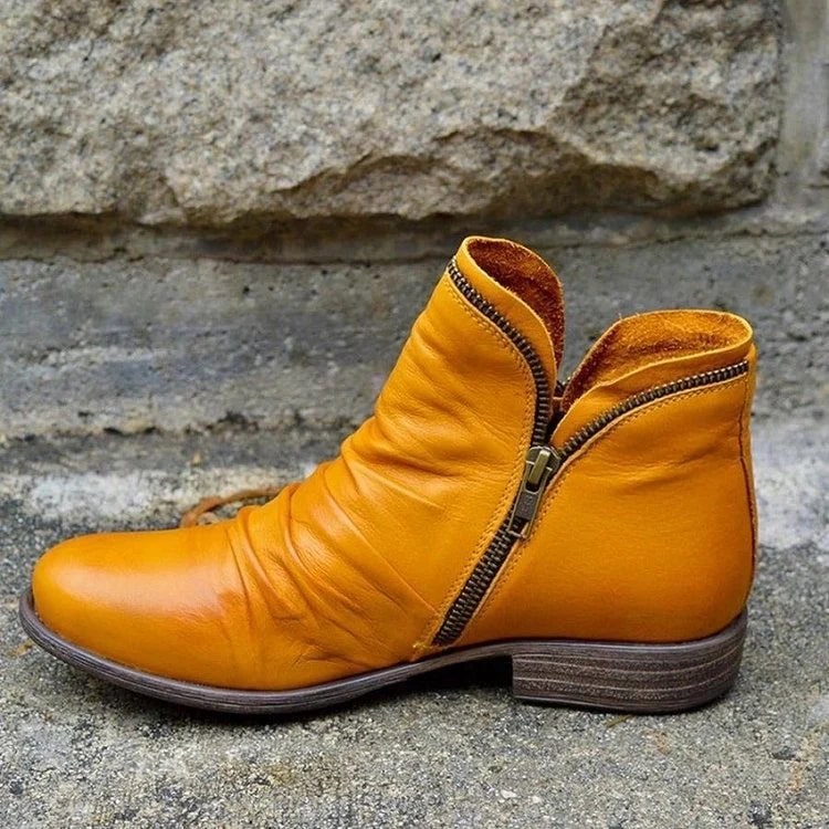 Lakelyn - Elegant Zipper Ankle Boots for Women