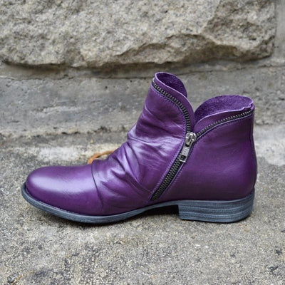 Lakelyn - Elegant Zipper Ankle Boots for Women