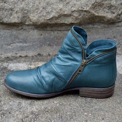 Lakelyn - Elegant Zipper Ankle Boots for Women