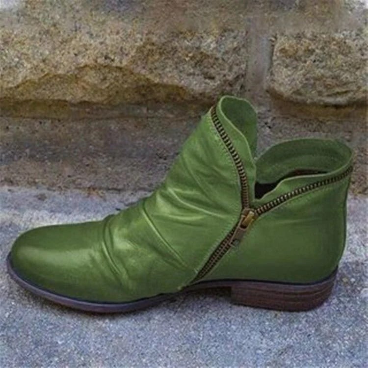 Lakelyn - Elegant Zipper Ankle Boots for Women