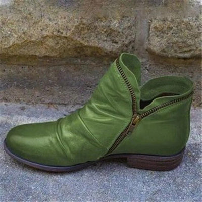 Lakelyn - Elegant Zipper Ankle Boots for Women