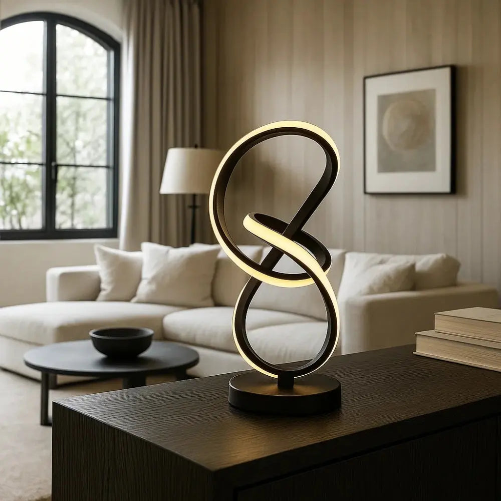 Enlacia - Sculptural Loop LED Table Lamp