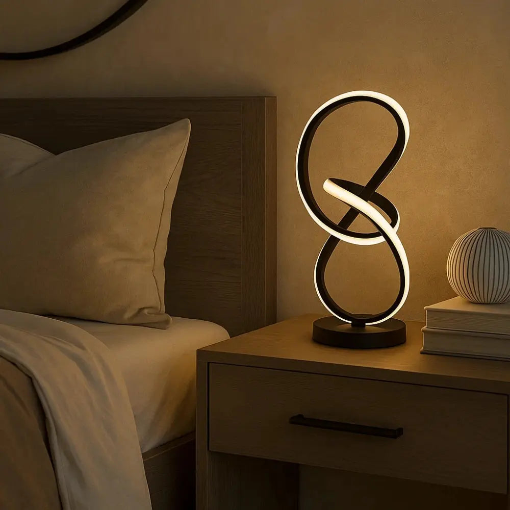 Enlacia - Sculptural Loop LED Table Lamp