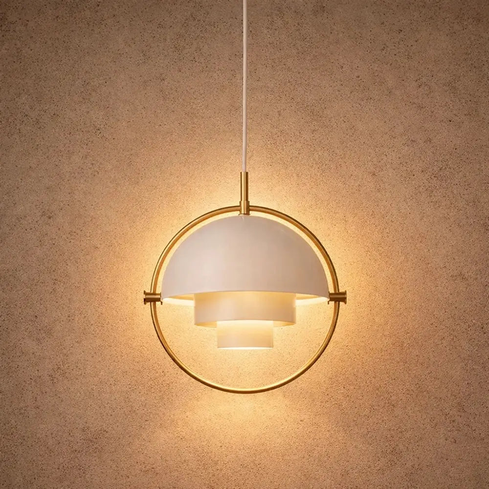Lunvex – Gold Pivoting Dome Pendant Light