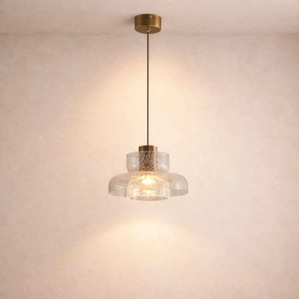 Fissora – Cracked Glass Pendant Light