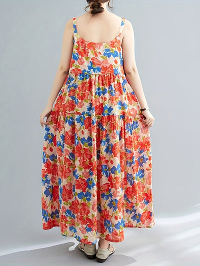 Lana | Zomerse Maxi Jurk met Bloemenprint voor Dames – Casual & Elegant