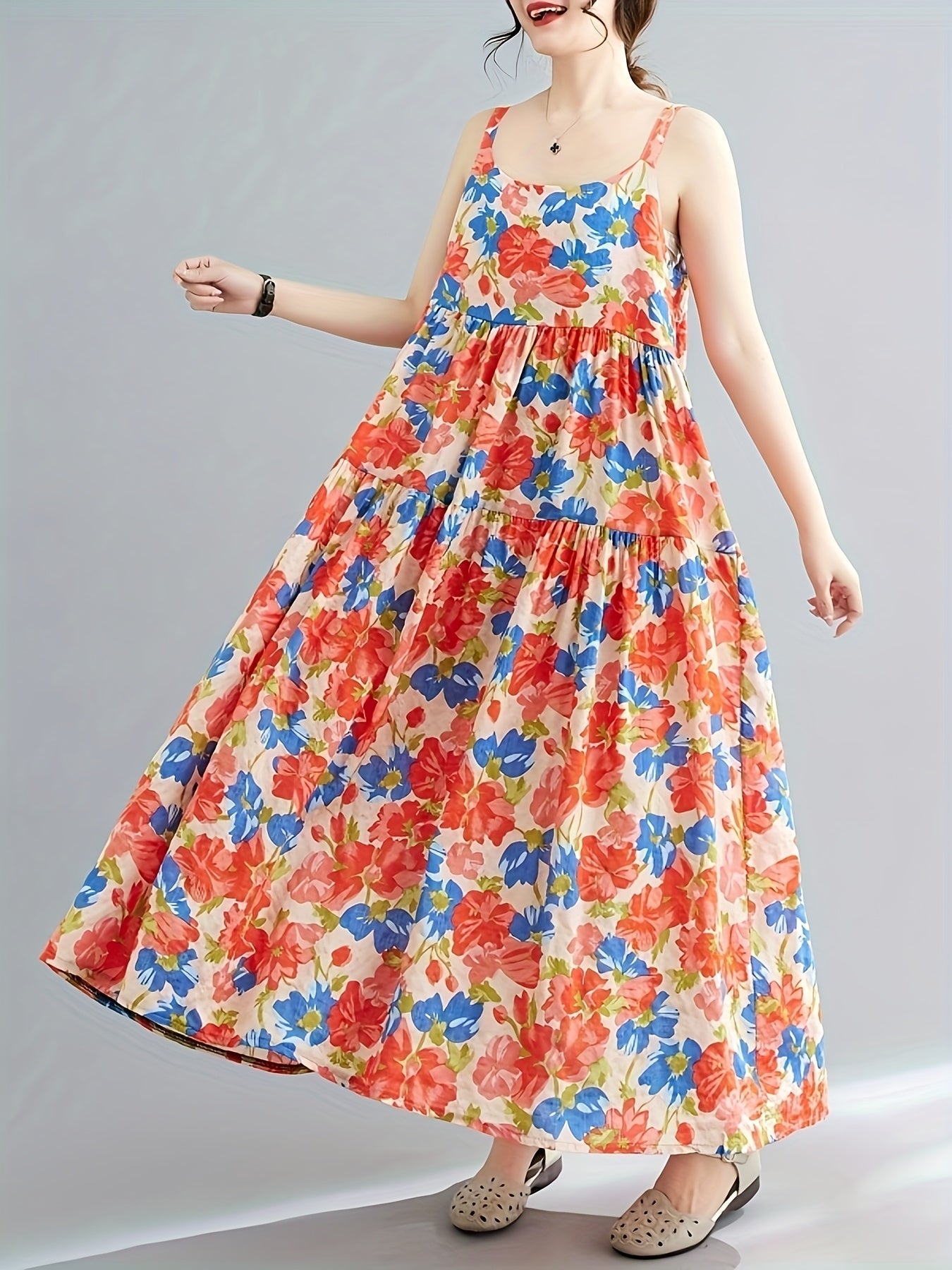 Lana | Zomerse Maxi Jurk met Bloemenprint voor Dames – Casual & Elegant