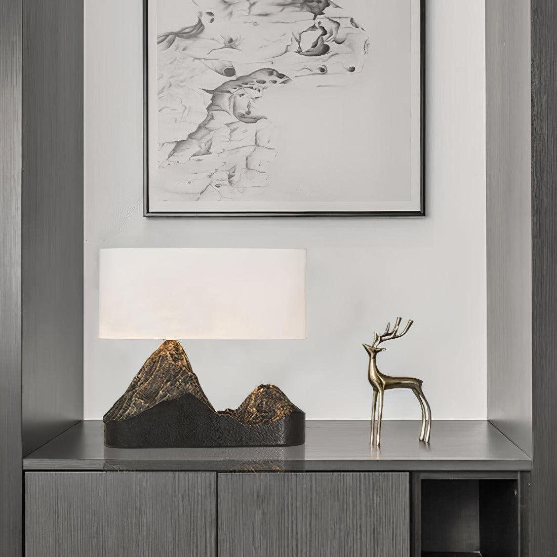 Varelle - Resin Landscape Table Lamp