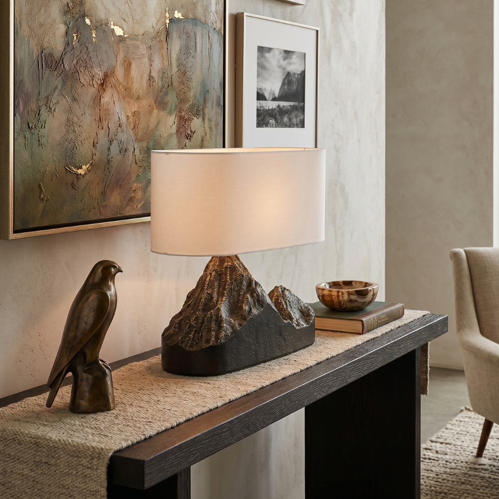 Varelle - Resin Landscape Table Lamp