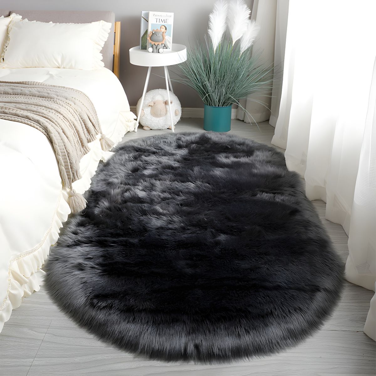 Elanmora - Oval Non Slip Area Rug