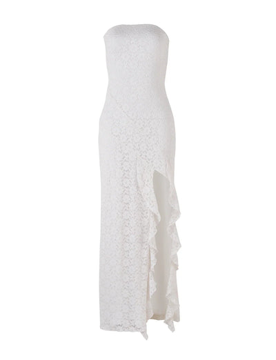 Laura | Straploze Maxi Jurk met Elegante Details