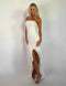 Laura | Straploze Maxi Jurk met Elegante Details