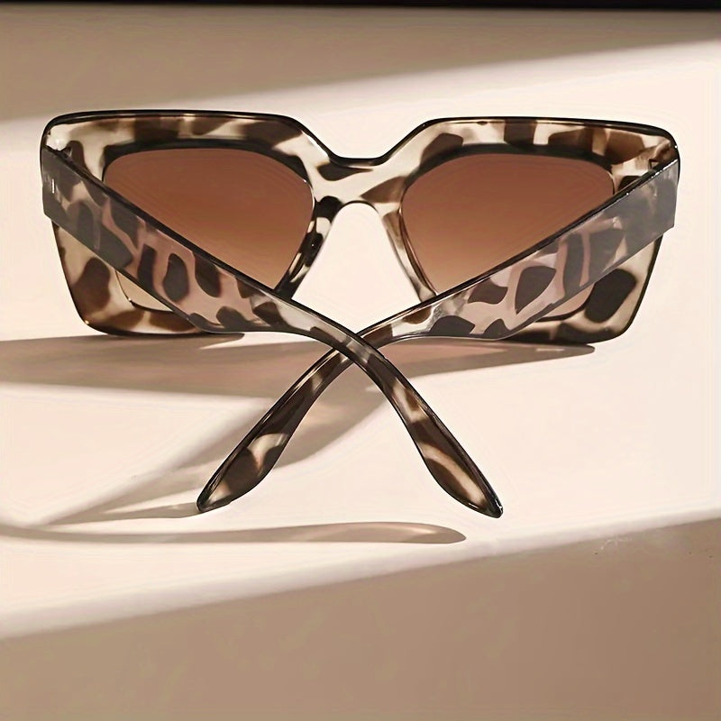 Laura | Leopard Print Square Sunglasses 