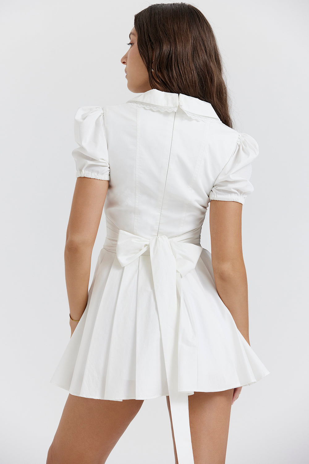 Lauren | Klassieke Geplooide Mini Jurk voor Dames