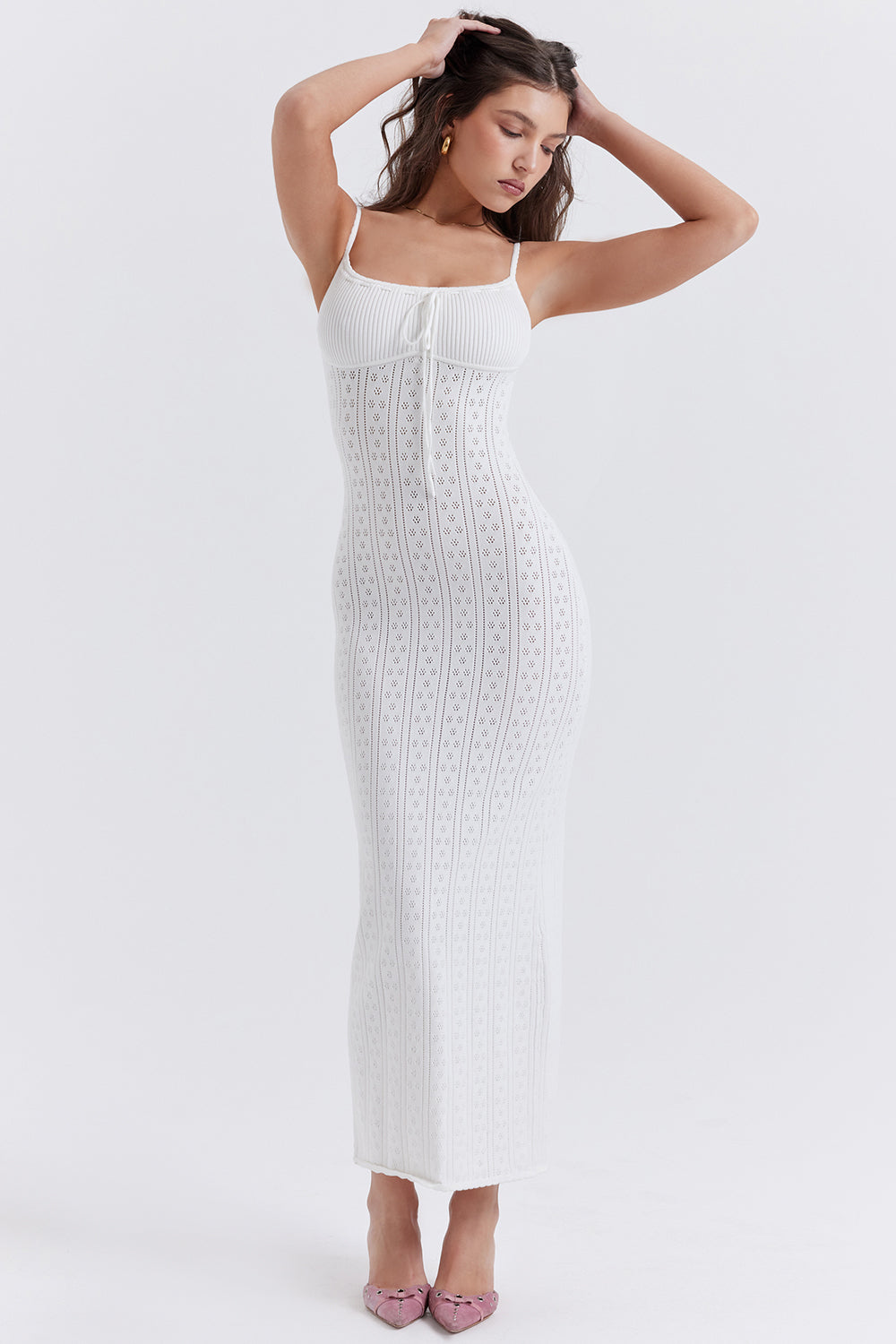 Leena | Luxueuze Gebreide Maxi Jurk voor Dames