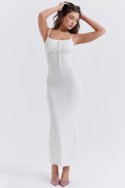 Leena | Luxueuze Gebreide Maxi Jurk voor Dames