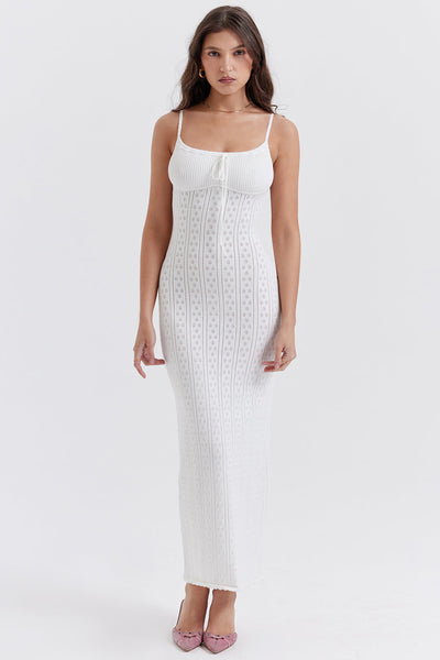 Leena | Luxueuze Gebreide Maxi Jurk voor Dames