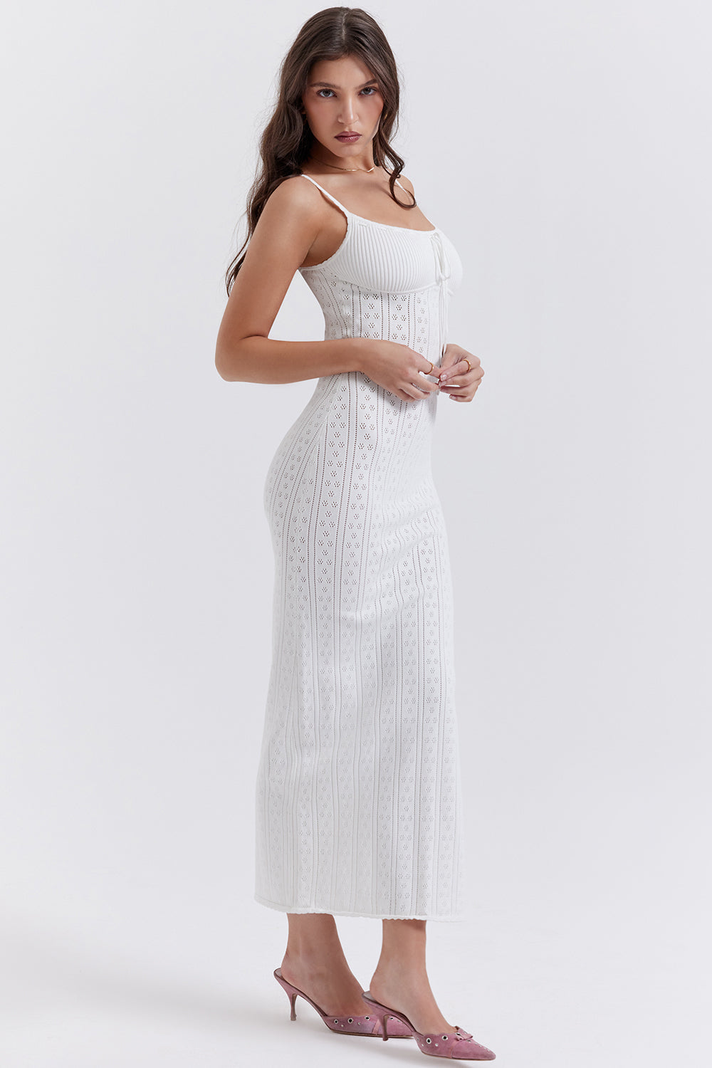 Leena | Luxueuze Gebreide Maxi Jurk voor Dames