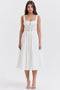 Lena | Elegante Kanten Midi Jurk voor Vrouwen