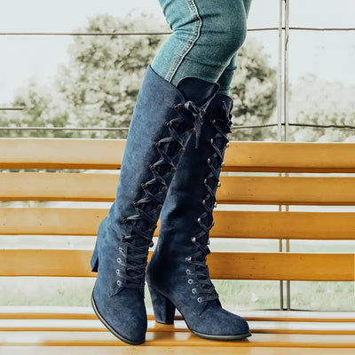 LEONA - Women's boots with a thick heel