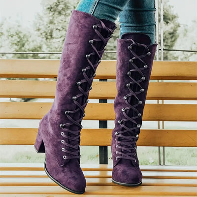 LEONA - Women's boots with a thick heel