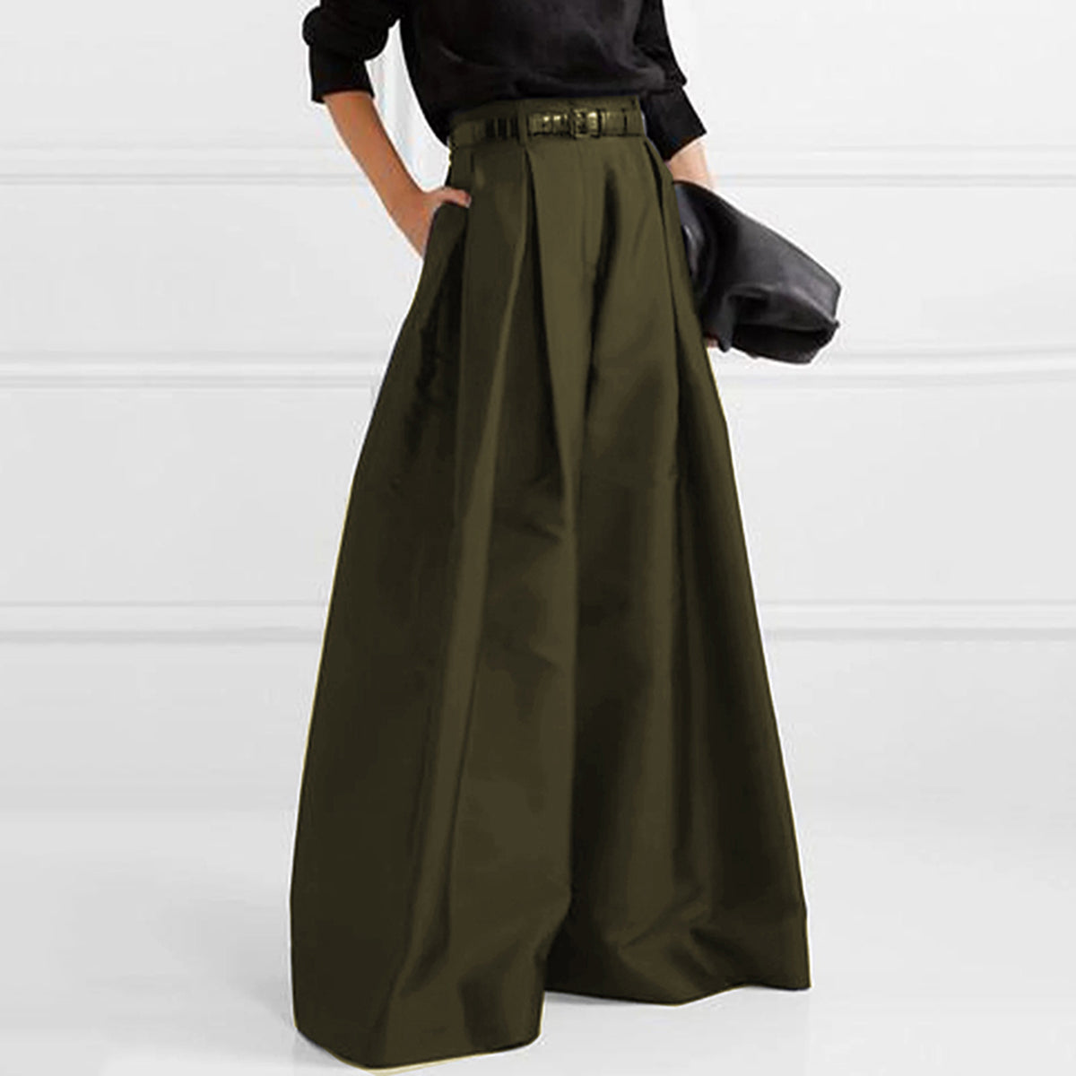 Lianne - Elegant High Waist Maxi Skirt