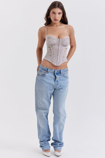 Helisette - Light Lavender Corset