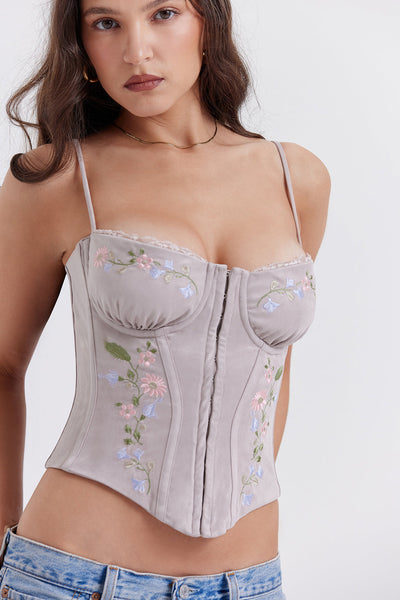 Helisette - Light Lavender Corset