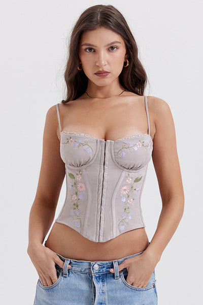 Helisette - Light Lavender Corset