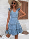 Lieke | Trendy Denim Jurk met Speelse Volants