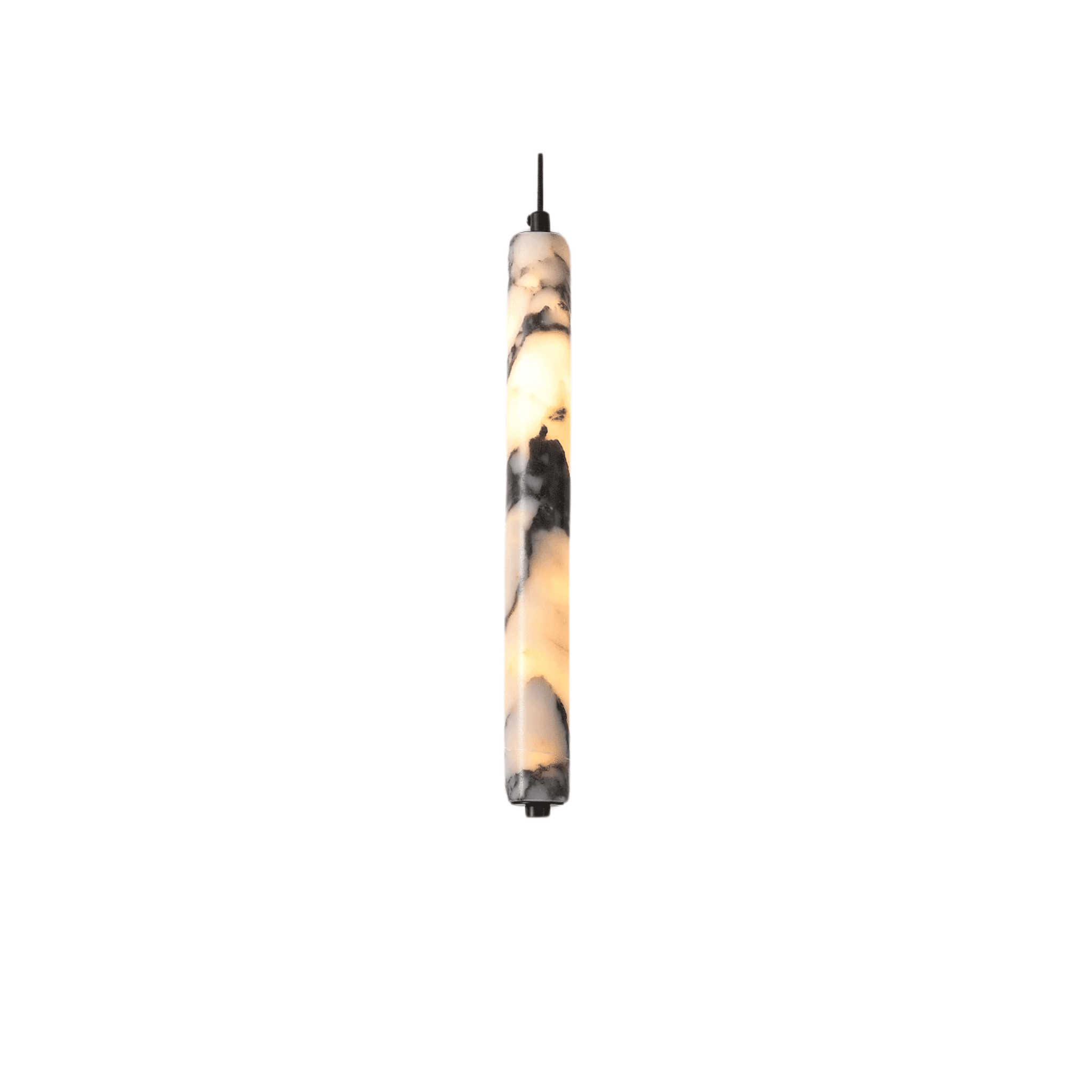 Baskorin – Black Stone Cylinder Pendant Lamp