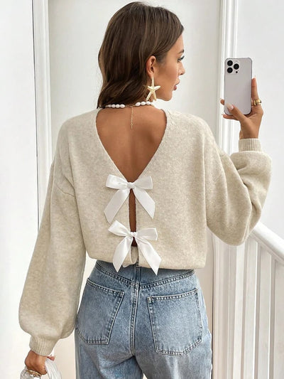 Lilith | Stylish Open Back Sweater for Women
