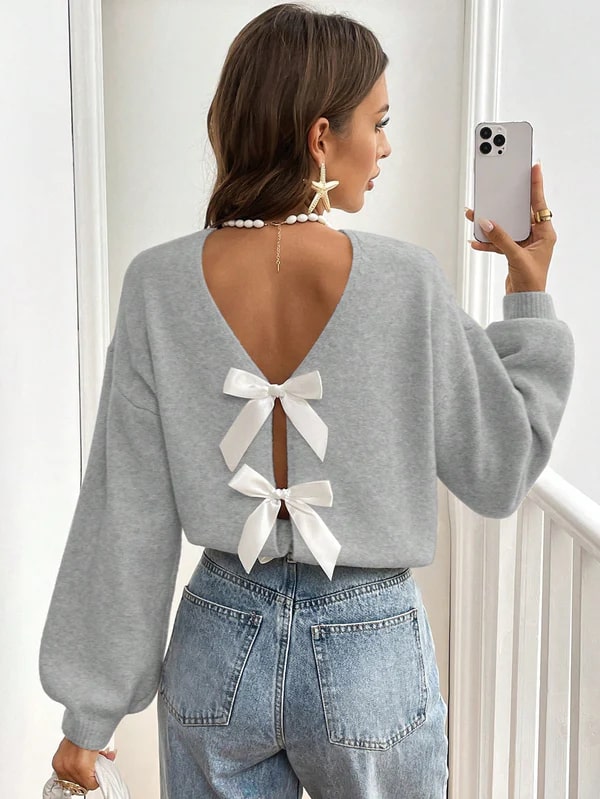 Lilith | Stylish Open Back Sweater for Women