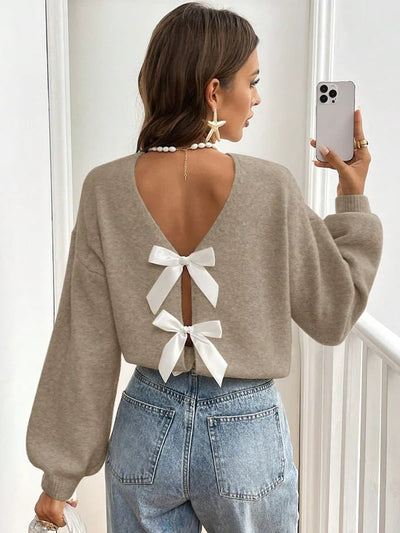 Lilith | Stylish Open Back Sweater for Women