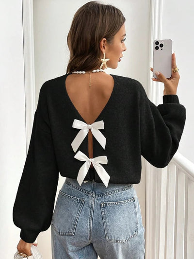 Lilith | Stylish Open Back Sweater for Women