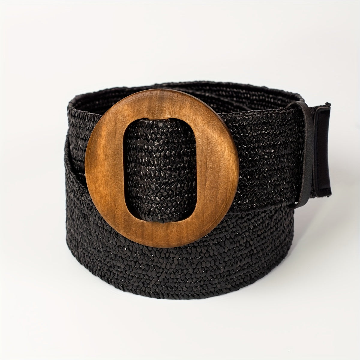 Lily | Braided Boho Waistband with Wooden Buckle 