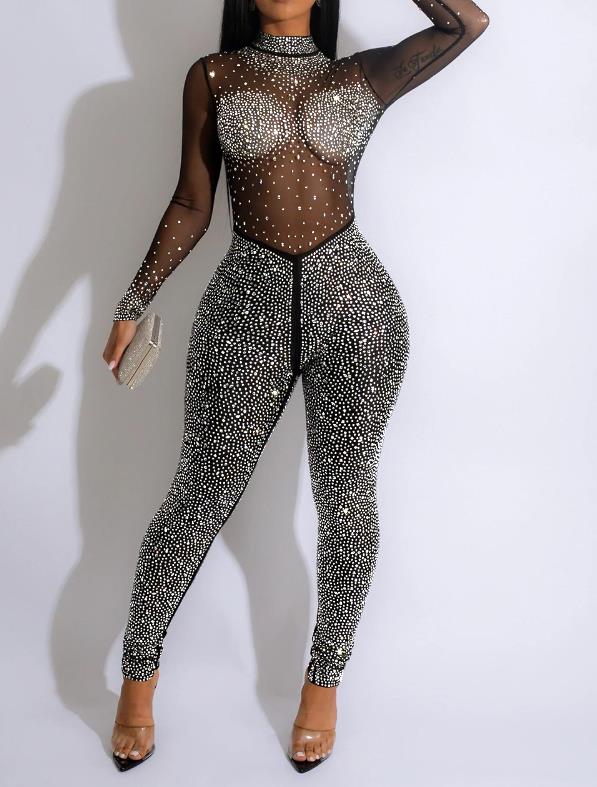 Lira - Glamorous Jumpsuit with Sparkling Details
