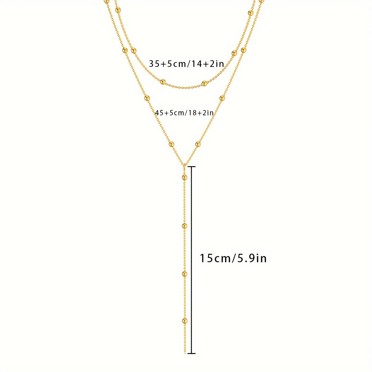 Lisa | Luxe Gelaagde Y-Ketting met Fijne Accenten