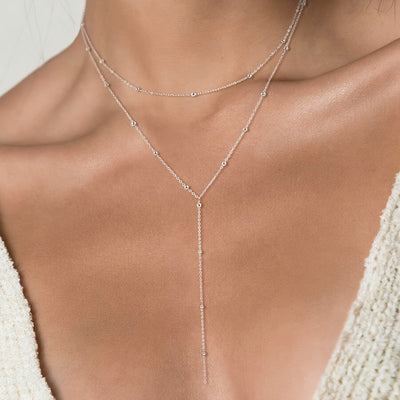 Lisa | Luxe Gelaagde Y-Ketting met Fijne Accenten