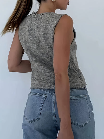 Lorelei | Trendy Knitted Cardigan with V-Neck and Lace-Up Closure 