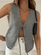 Lorelei | Trendy Knitted Cardigan with V-Neck and Lace-Up Closure 