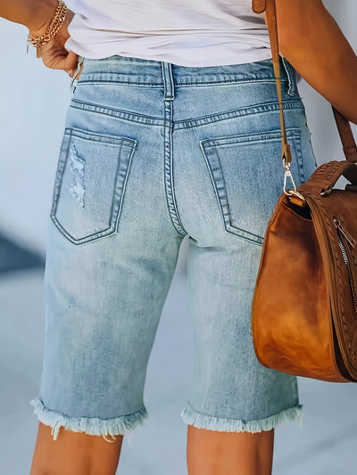 Lucy | Trendy Summer Denim Bermuda