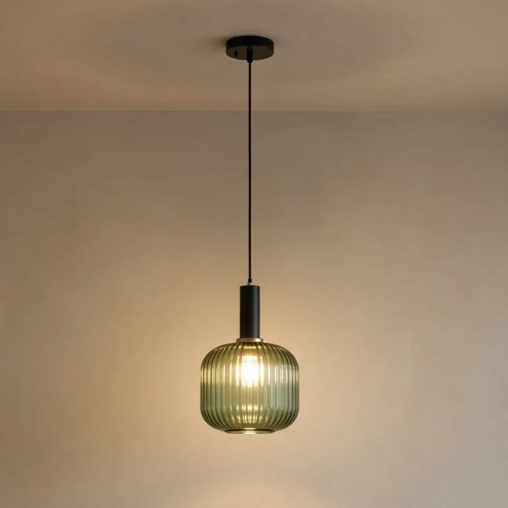 Chromeaura – Retro Glass Wave Pendant Light