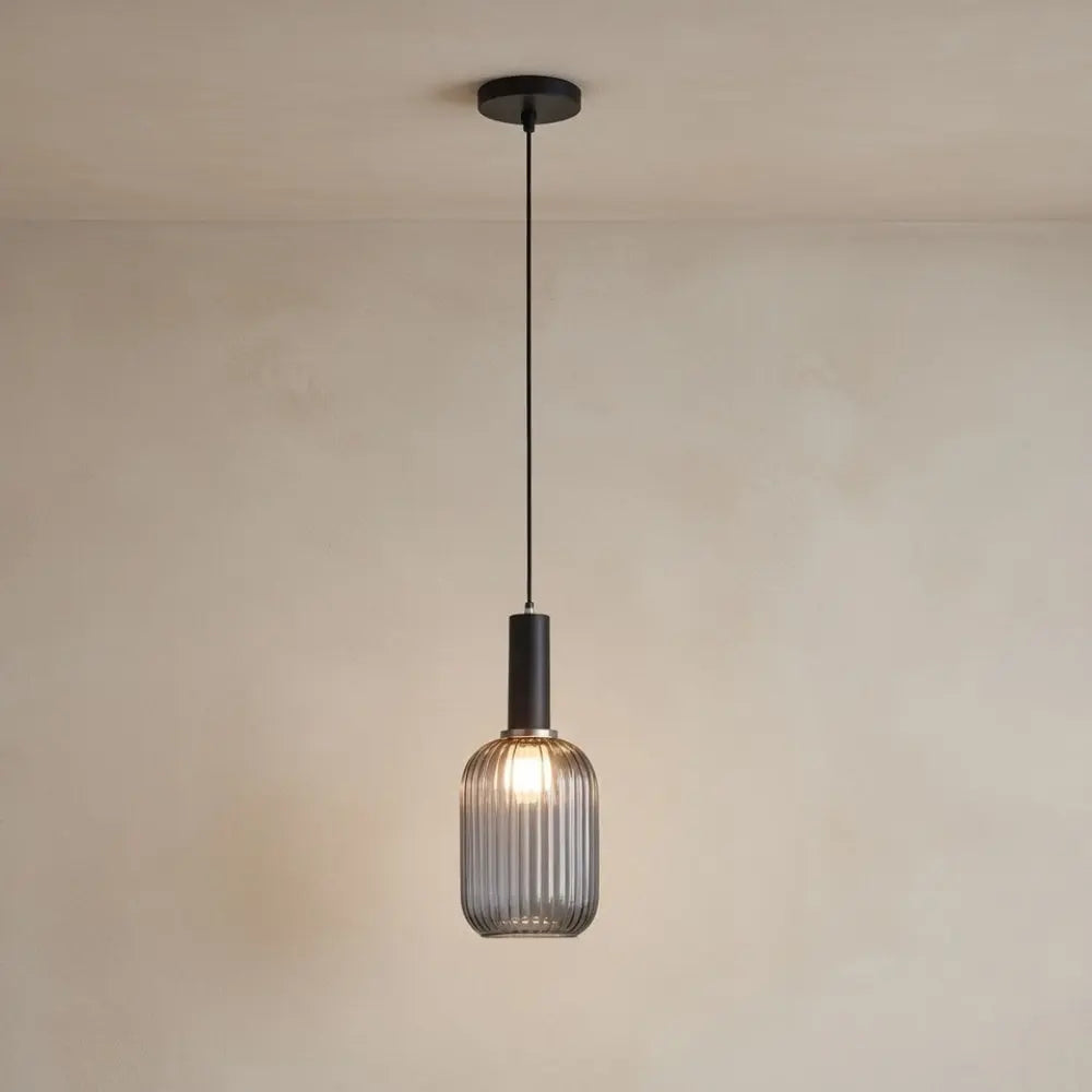 Chromeaura – Retro Glass Wave Pendant Light