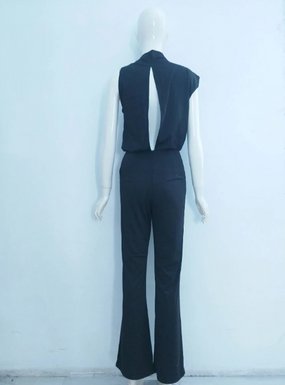Alix - One-Shoulder Jumpsuit met Wijde Pijpen