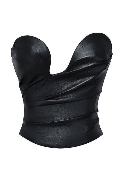 Helisara - Luxury Vegan Leather Corset Top